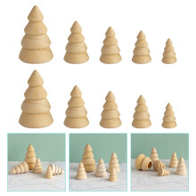 OUNONA Beige Christmas Tree Decor Set 10 Pieces