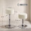Homcom HOMCOM Bar Stool Adjustable Swivel 1 Piece, Beige 3