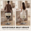 Homcom HOMCOM Bar Stool Adjustable Swivel 1 Piece, Beige 4