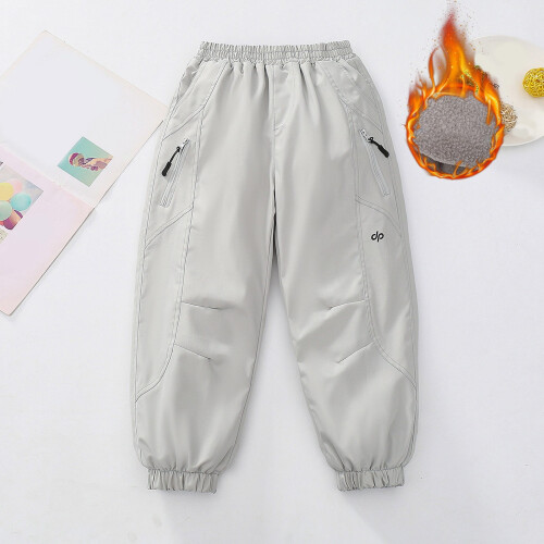 Winter Lined Cargo Pants for Kids - Windproof 1