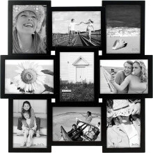 International Designs collage picture frame black 5x7 inch
