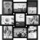 International Designs collage picture frame black 5x7 inch 1