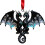 Dragon Stained Glass Ornament Set 4 Pieces 7