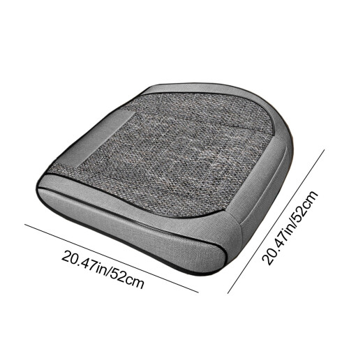Linen Car Seat Cushion Breathable Mesh Perforated Design 2