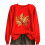 Women's Crewneck Sweatshirt Fall Leaf Graphic Long Sleeve 1
