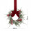 Mini Christmas Wreath Set Snow-Flocked Red Berry Bow 4 pcs 3