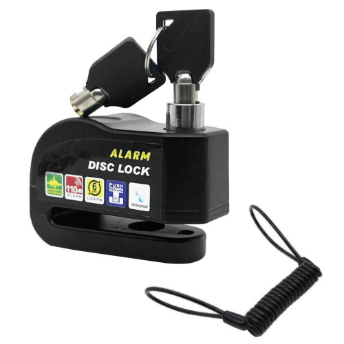 Motorcycle Disc Brake Lock Aluminum Alloy 110DB