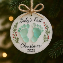 Sea Glass Nativity Ornament Coastal Handmade Shell Starfish