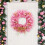 Pink Christmas Wreath Plastic 15.7 inch 7