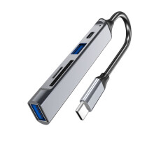 5-in-1 USB-C Hub Docking Station with USB 3.0/2.0 and Card