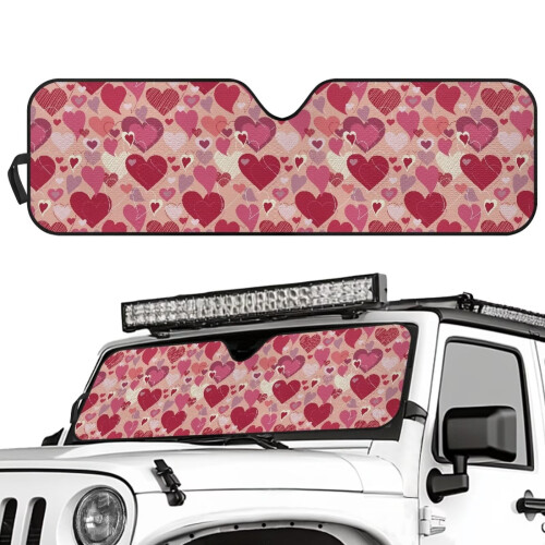 Foldable Windshield Sun Shade for Jeep Wrangler TJ/JK/JKU 1