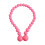 Magnetic Curtain Tiebacks Wood Bead Design 2 Pack Pink 3