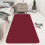 Kitchen Rug Woven Red Pattern Non-Slip Backing 5