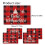Christmas Plaid Placemat Holiday Table Mat Set 3