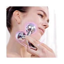 3d Roller 360 Rotate Silver Thin Face Full Body Shape Lifting Wrinkle Remover Facial Massage Tool