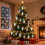 Christmas Tree Ornaments Beige Plastic 8-Pack 3.5 Inch 4