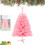 Pink Pre-Lit Mini Christmas Tree with Twinkling LEDs 1 Count 1