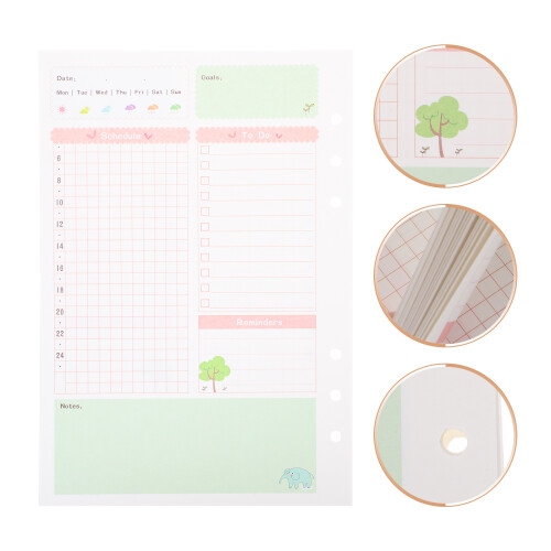A5 Daily Planner Refill Paper 2 Pieces 2