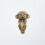 Puppy Stacking Ring Vintage Gold Adjustable Finger Band 5