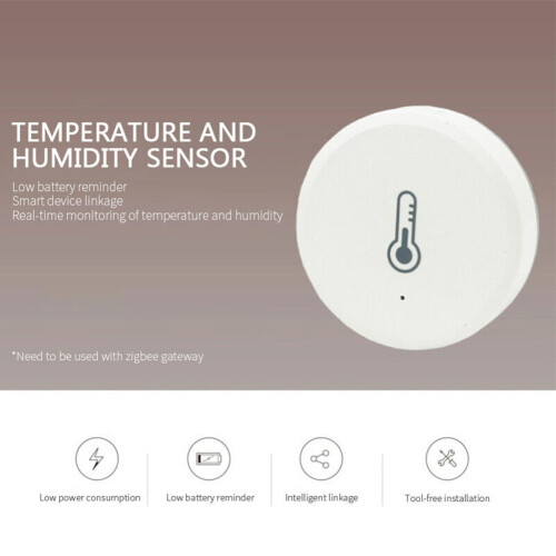 ZigBee Smart Temperature and Humidity Sensor White 2