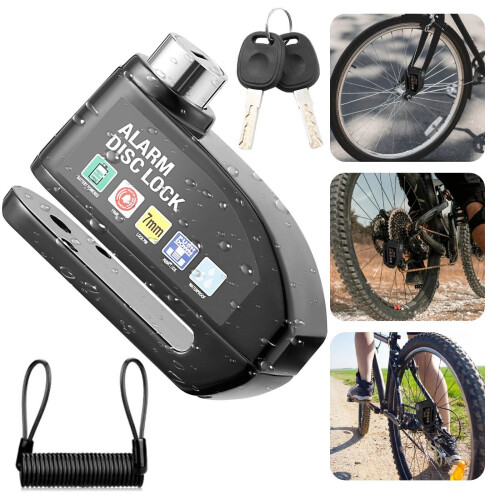 Motorcycle Disc Brake Lock Aluminum Alloy 110DB 1