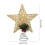 Gold Glitter 5-Pointed Star Tree Topper 10 Inch 3