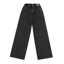 Girls Wide Leg Denim Pants Soft Lined Winter Trousers