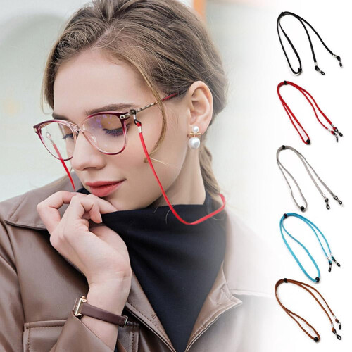 Blue Eye Rope Adjustable Suede Glasses Lanyard 2