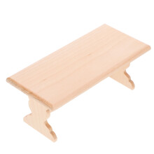 Miniature Dollhouse Bench Garden Chair Model