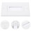 Wall Plate Cord Hider Brushed Pass-Through Outlet Cover 1 2