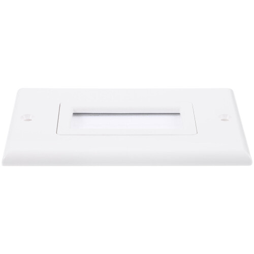 Wall Plate Cord Hider Brushed Pass-Through Outlet Cover 1 2