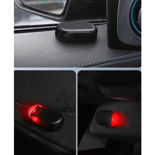 Solar Car Alarm LED Light Flashing Warning Lamp 2