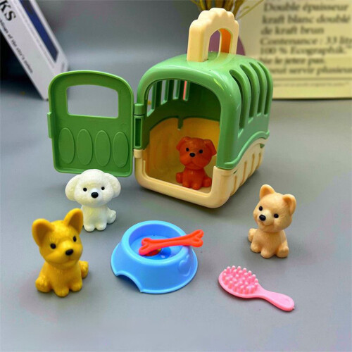 Dog Figures Educational Pretend Play Toys Set 2