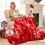 Red Christmas Throw Blanket Soft Plush 1-Pack 4