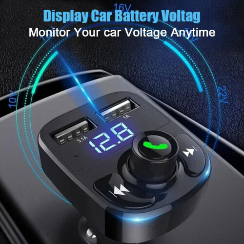 Car Bluetooth Transmitter MP3 Player USB Charger Adapter 2
