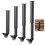 Adjustable Coffee Table Feet with Wheels Set of 4 3