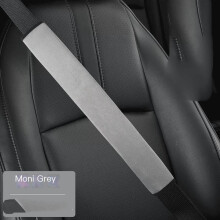 Seatbelt Cover Black Extra Long 15.5 Inch Soft Plush