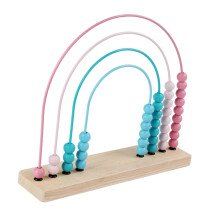 Wooden Montessori Abacus Toy for Counting and Math Learning
