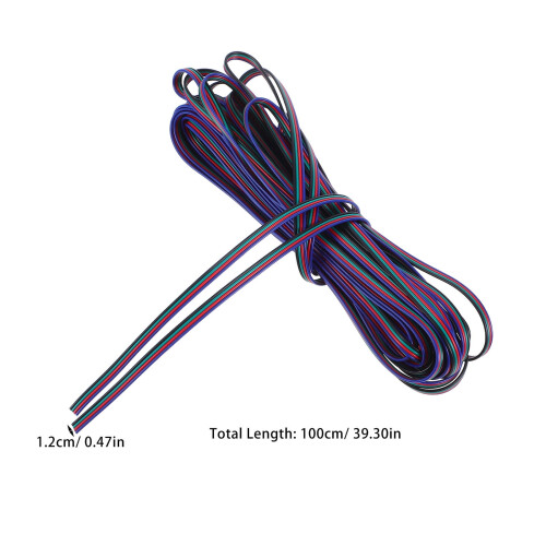 RGB LED Extension Cable Multi Copper Wire 1 Pack 1