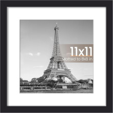 Square Picture Frame Black 11x11 Inch 1 Pack