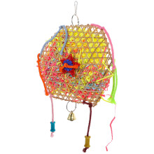 Wooden Bird Perch Multi-Colored for Parakeets and Cockatiels