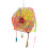 Wooden Bird Perch Multi-Colored for Parakeets and Cockatiels 1