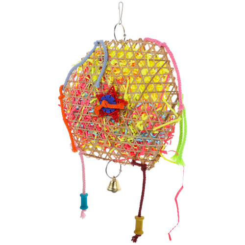 Wooden Bird Perch Multi-Colored for Parakeets and Cockatiels