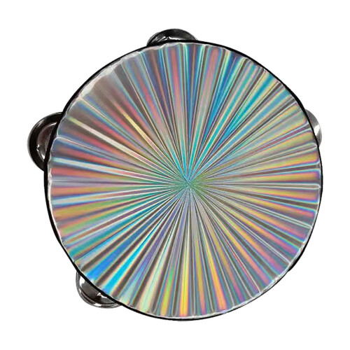 Double-Row Jingle Tambourine Reflective Design 1 Piece 1
