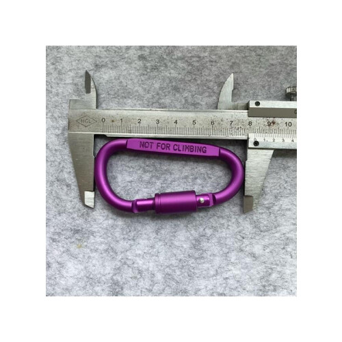 Carabiner Clip Aluminum D-Ring 6 Pack 2