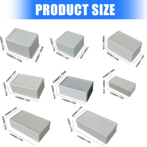 Junction Box Plastic Housing Black White Various Sizes 2