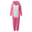 Bear Ear Plush-Lined One-Piece Pyjama Set Hot Pink Size 110 4