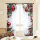 Christmas Ball Holiday Curtains Red 2D Snowflake Pine 2
