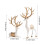 Gold Electroplated Deer Decor Set with 6 Christmas Cards 2