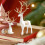 Gold Electroplated Deer Decor Set with 6 Christmas Cards 4